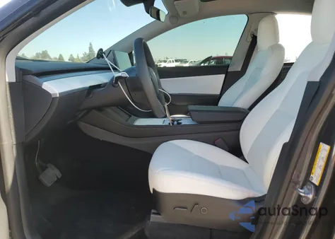 2021 Tesla Model Y из США, поврежденный, VIN 5YJYGDEE0MF274414